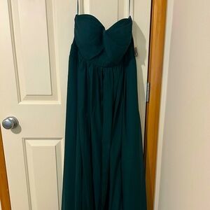 Birdy Grey Grace chiffon slit bridesmaid dress